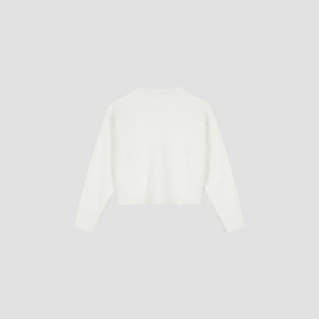 FLUFFY SCRIPT LOGO KNIT
