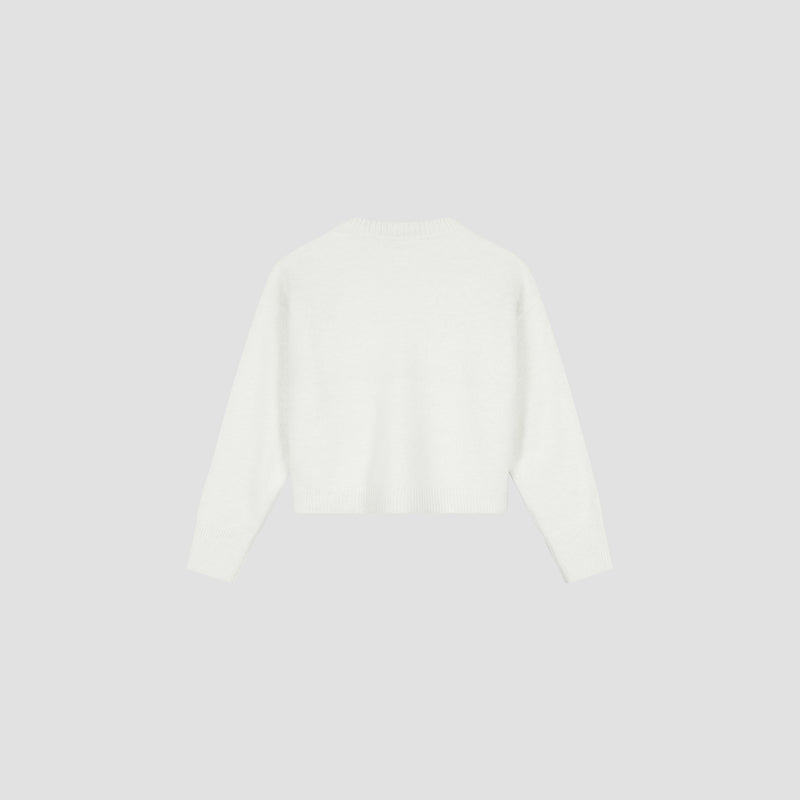 FLUFFY SCRIPT LOGO KNIT