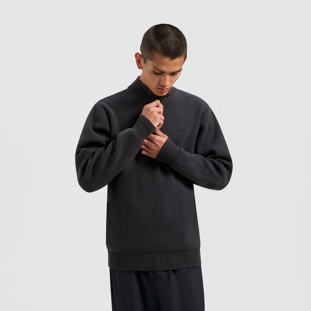 KNITTED DRIFT MOCK NECK