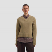 OLAF HUSSEIN Knitted v-neck treehouse