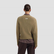 OLAF HUSSEIN Knitted v-neck treehouse