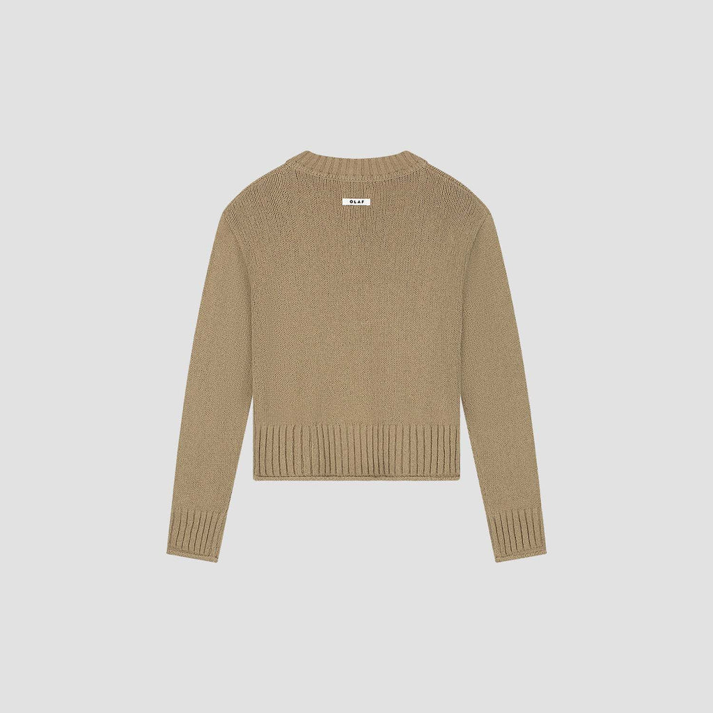 OLAF HUSSEIN Knitted v-neck treehouse