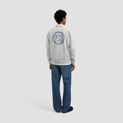 OLAF HUSSEIN Lasso face crewneck heather grey