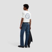 OLAF HUSSEIN Lasso face tee optical white