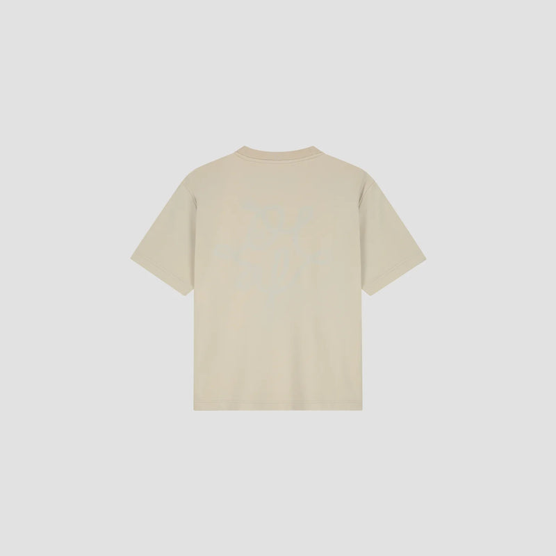 OLAF HUSSEIN Lasso monogram oversized tee ancient scroll