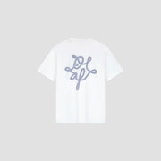 OLAF HUSSEIN Lasso monogram tee optical white