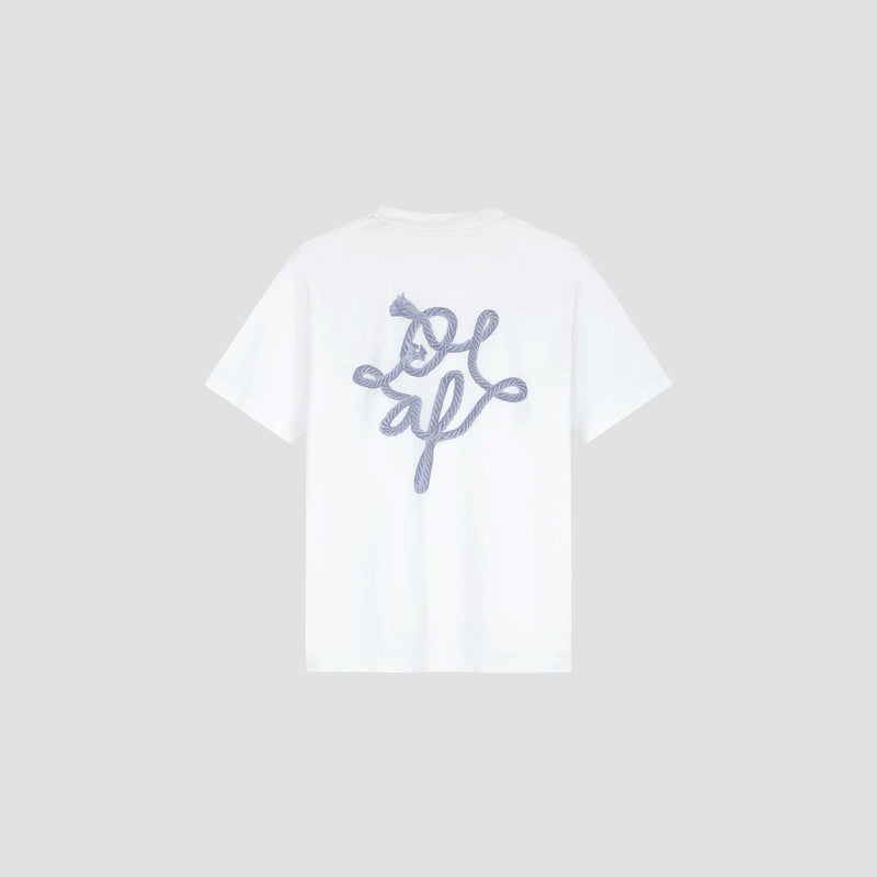 OLAF HUSSEIN Lasso monogram tee optical white