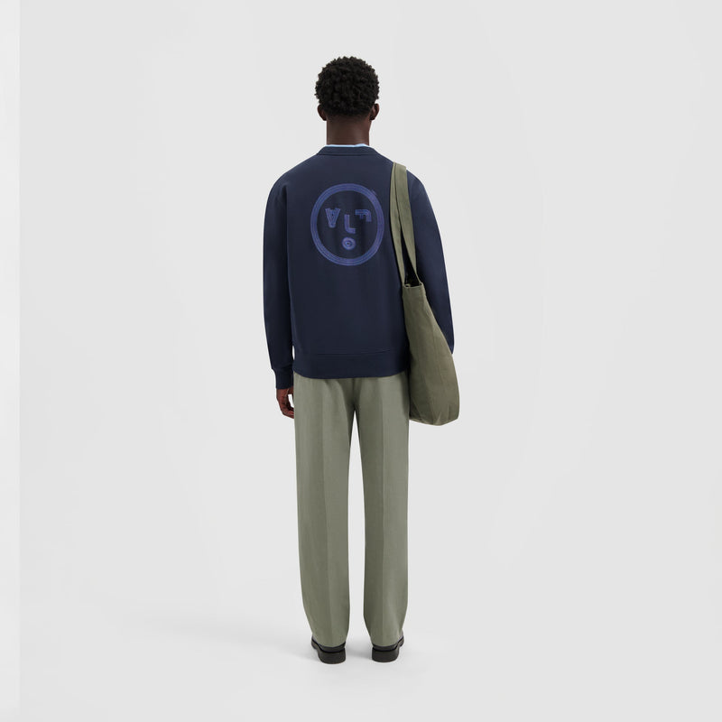 LINED FACE CREWNECK