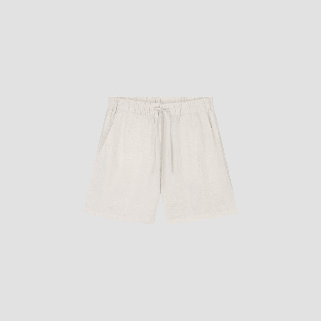 OLAF HUSSEIN Linen blend shorts