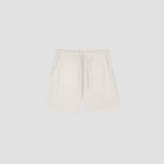 OLAF HUSSEIN Linen blend shorts