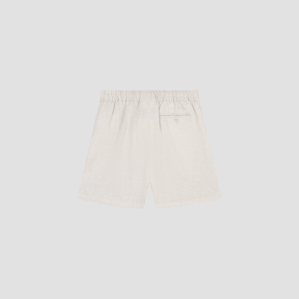 OLAF HUSSEIN Linen blend shorts