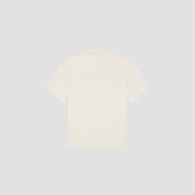 OLAF HUSSEIN Linen blend SS shirt off white