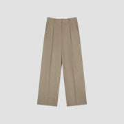 OLAF HUSSEIN Linen tailored trousers treehouse