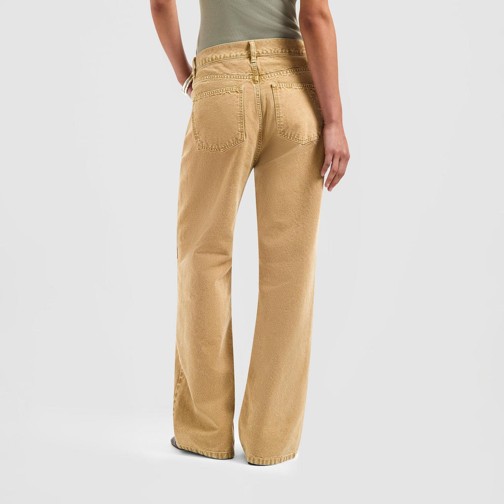 OLAF HUSSEIN Monogram washed canvas pant