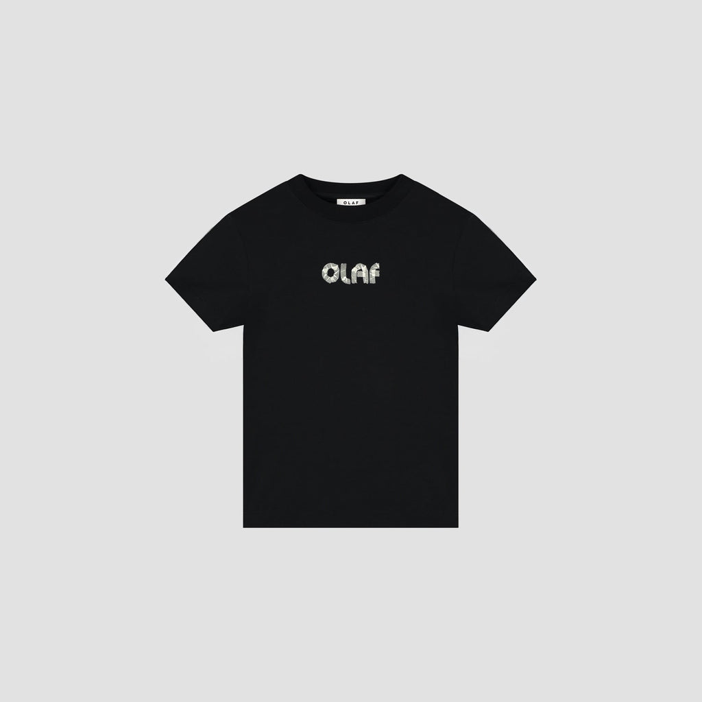 OLAF HUSSEIN Olaf tape baby tee black