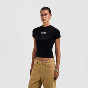 OLAF HUSSEIN Olaf tape baby tee black