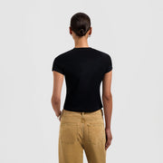 OLAF HUSSEIN Olaf tape baby tee black