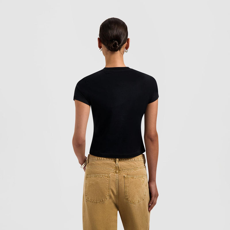 OLAF HUSSEIN Olaf tape baby tee black