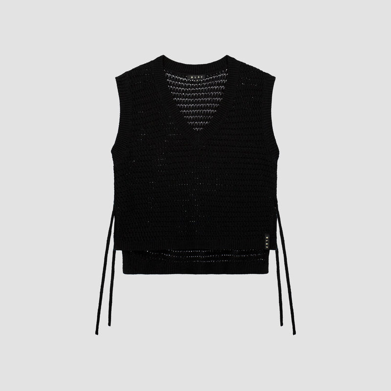 OPEN KNIT VEST