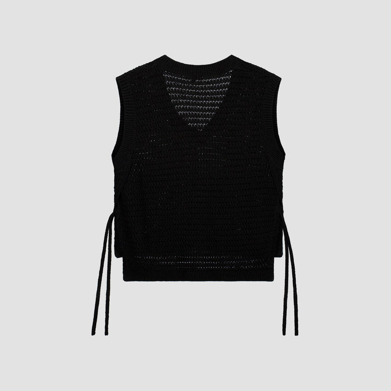 OPEN KNIT VEST