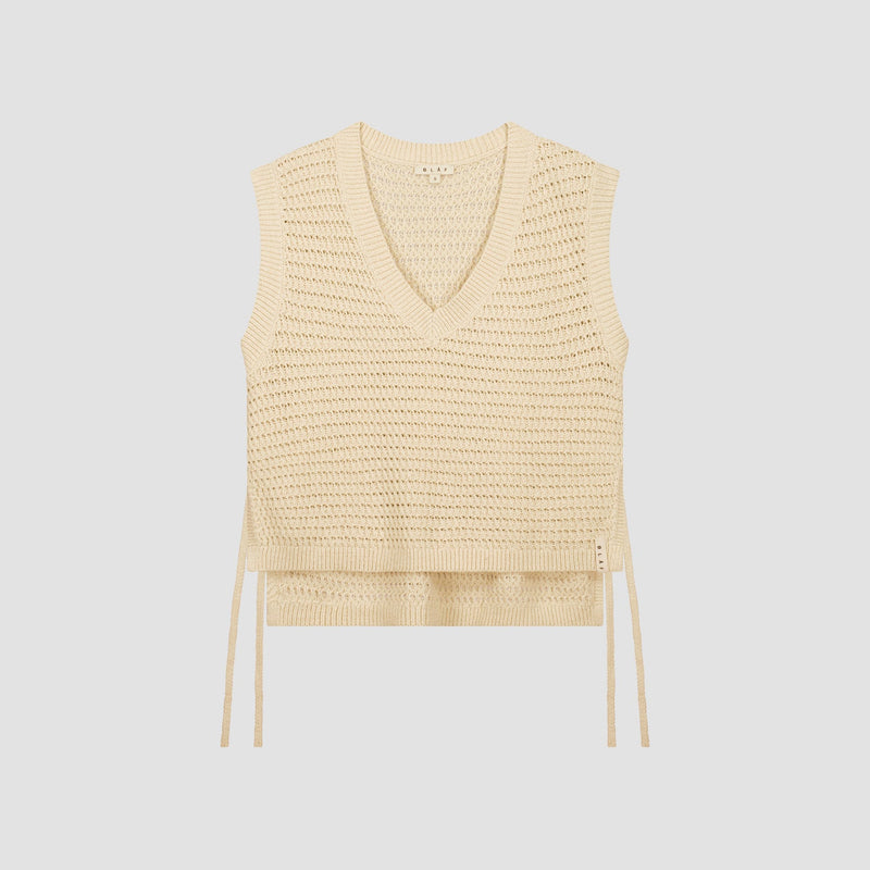 OPEN KNIT VEST