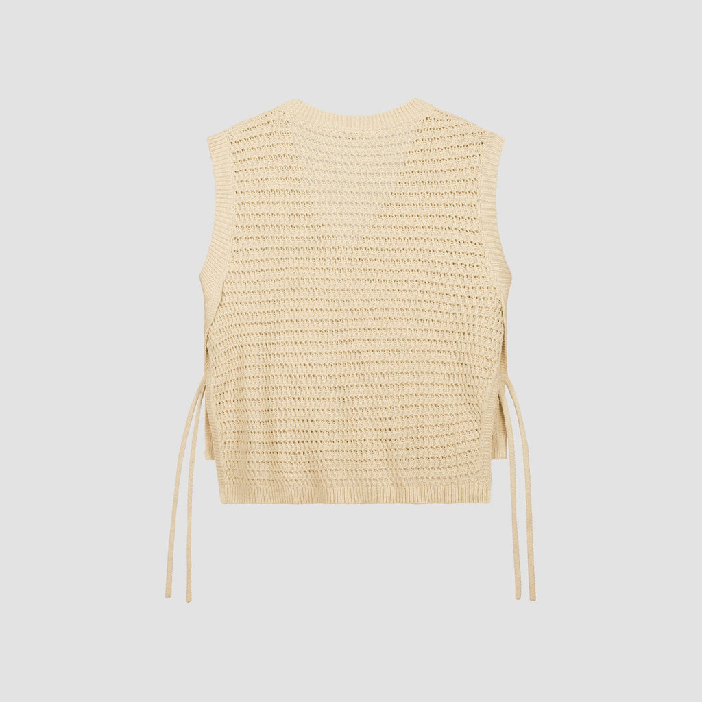 OPEN KNIT VEST