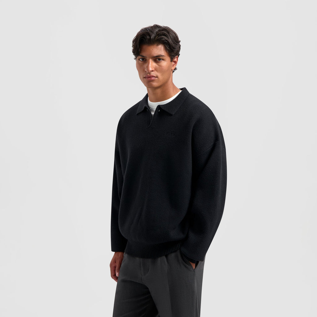 OVERSIZED KNITTED POLO