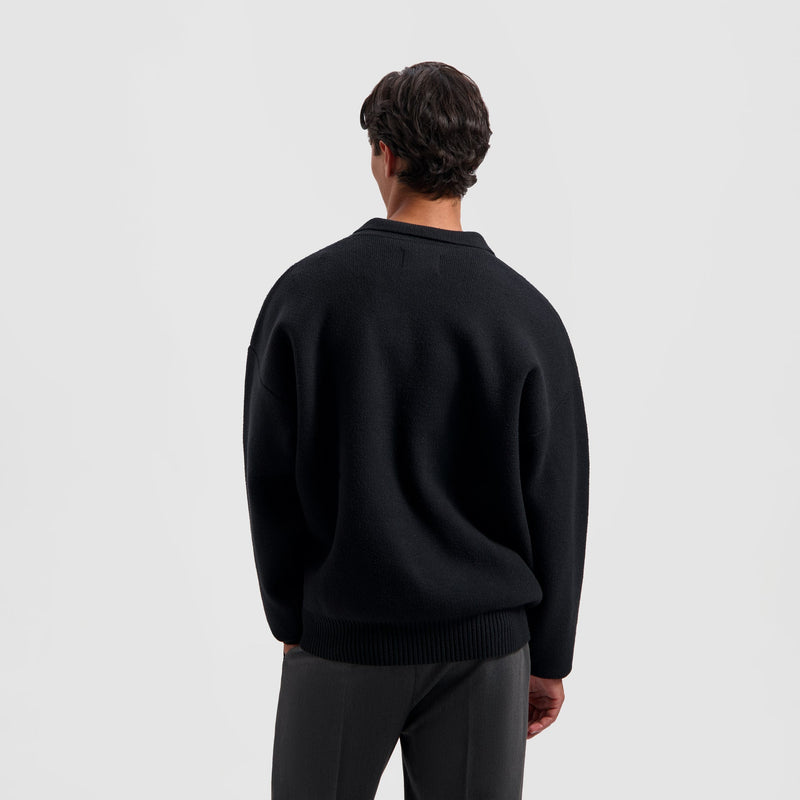 OVERSIZED KNITTED POLO