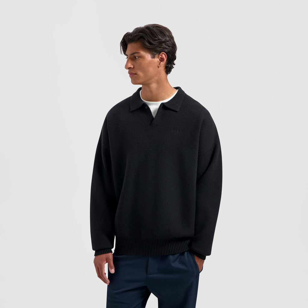 OVERSIZED KNITTED POLO