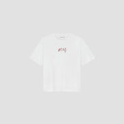 OLAF HUSSEIN Painted Olaf tee optical white