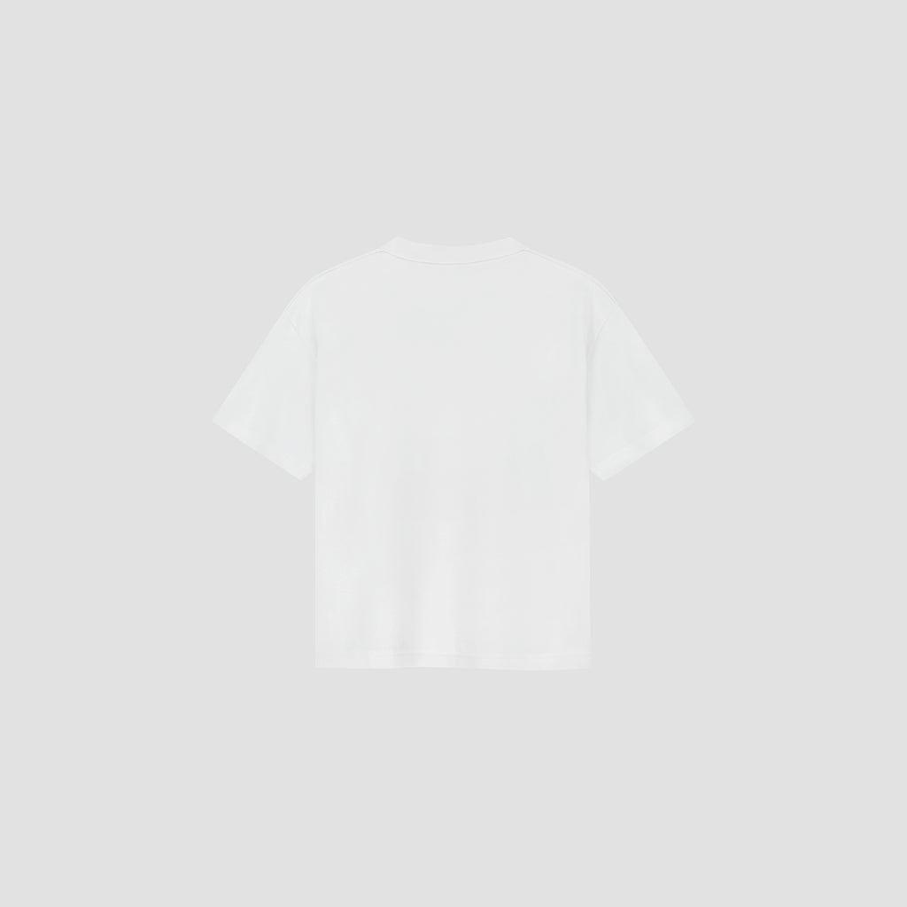 OLAF HUSSEIN Painted Olaf tee optical white