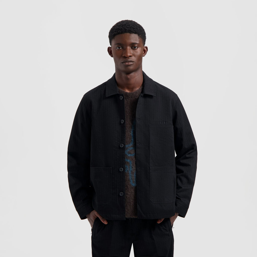 PINSTRIPE WORKWEAR JACKET