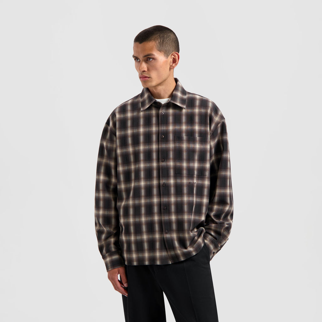 PLAID BOXY SHIRT