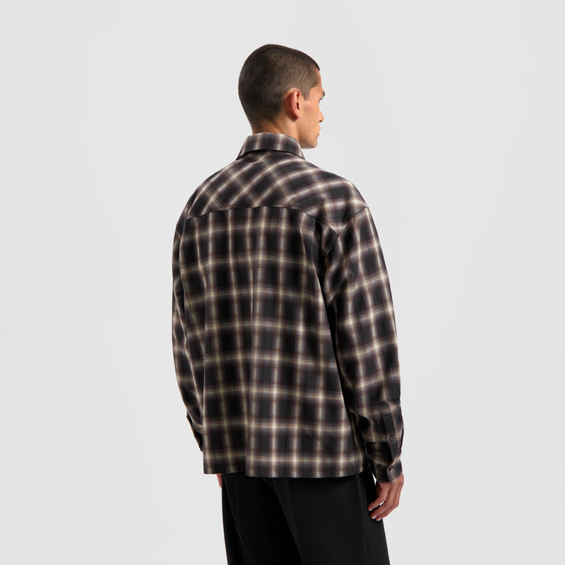 PLAID BOXY SHIRT