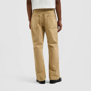 OLAF HUSSEIN Regular washed canvas pant medal bronze