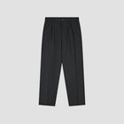 OLAF HUSSEIN Regular wool blend pleated pant