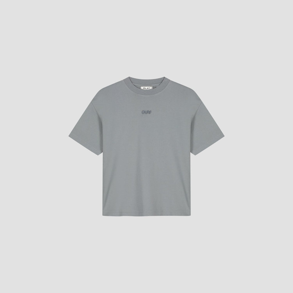 OLAF HUSSEIN Retro logo boxy tee