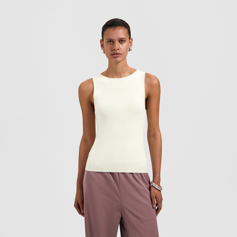 RETRO LOGO SLEEVELESS KNIT