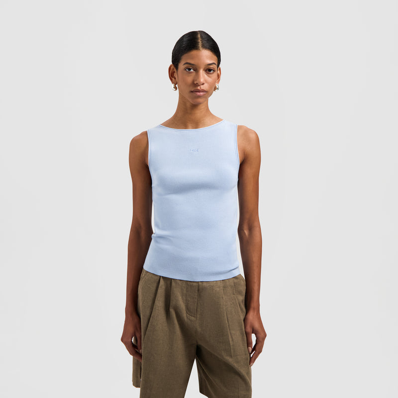 RETRO LOGO SLEEVELESS KNIT