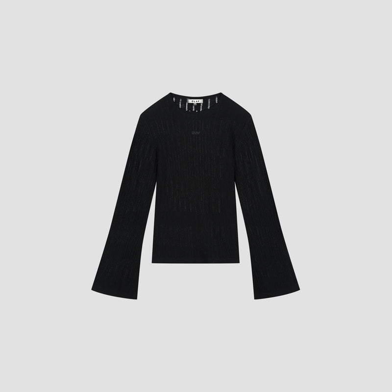RETRO LOGO WIDE SLEEVE KNIT