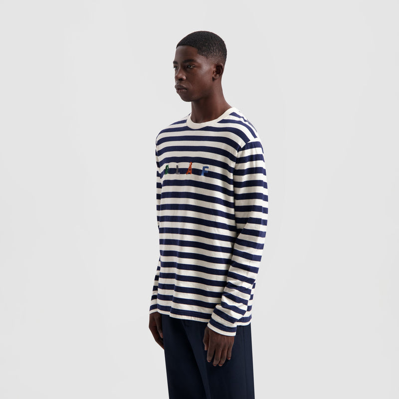 STRIPE SANS LS TEE