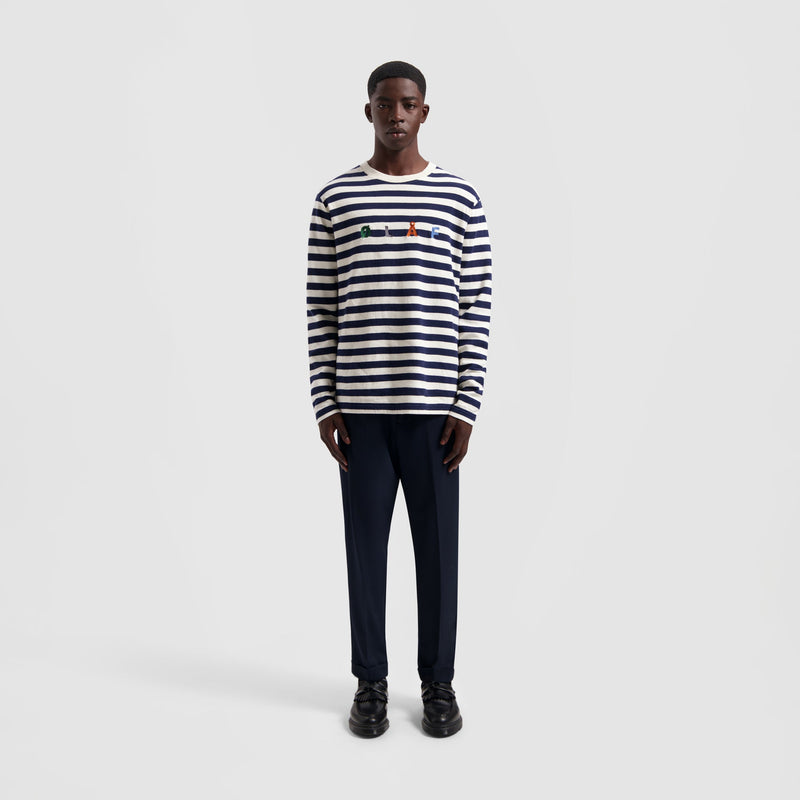 STRIPE SANS LS TEE