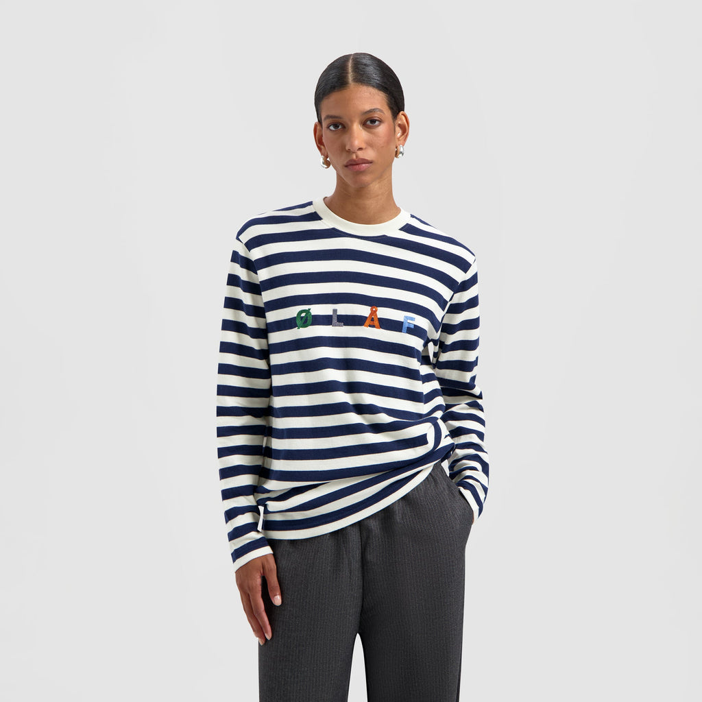 STRIPE SANS LS TEE