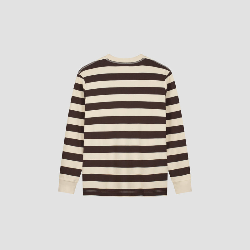 STRIPED RIB CREWNECK