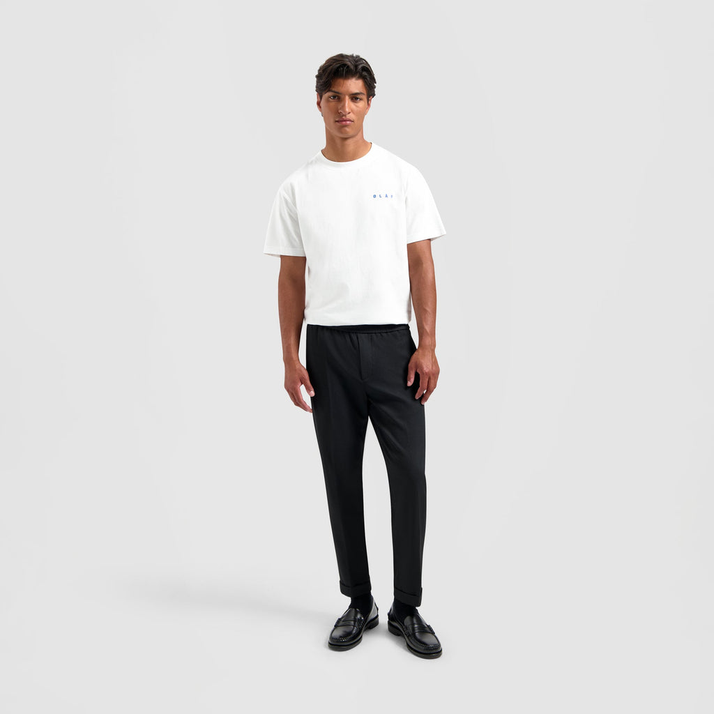 TAILORED SLIM ELASTICATED PANTS