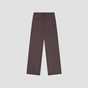 OLAF HUSSEIN Tailored trousers chocolate plum