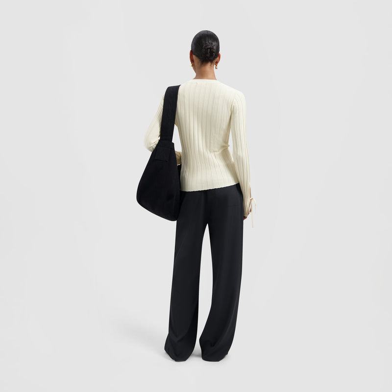 TIE DETAIL KNIT TOP