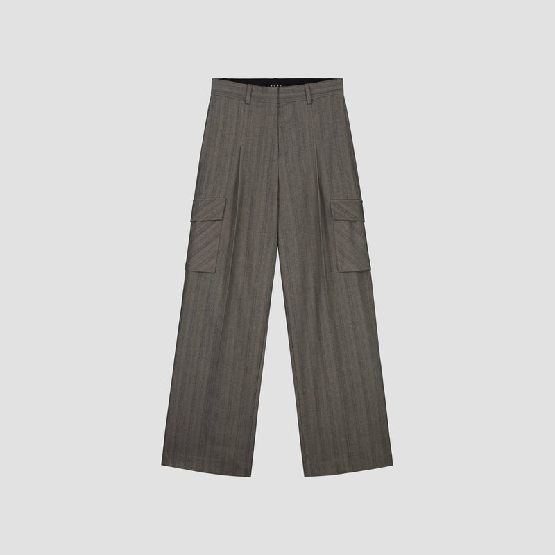 WMN HERRINGBONE CARGO PANTS