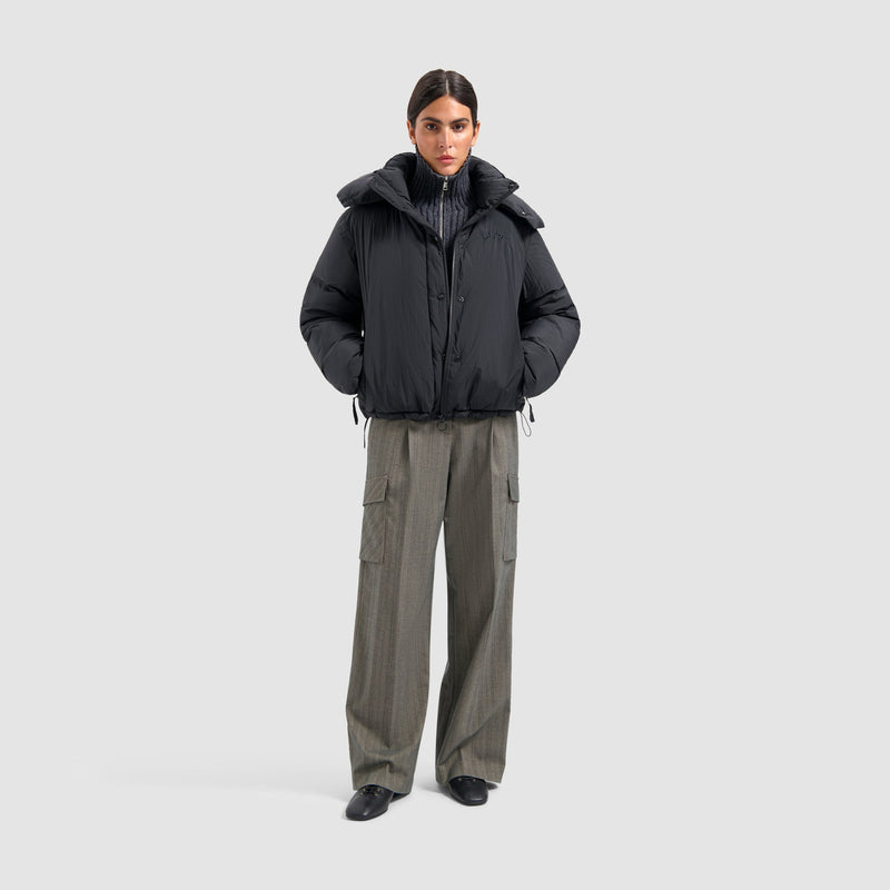 WMN HOODED PUFFER JACKET