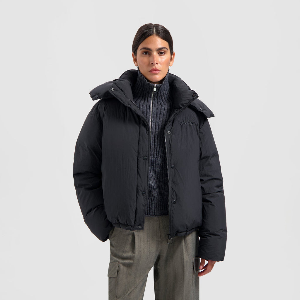 WMN HOODED PUFFER JACKET